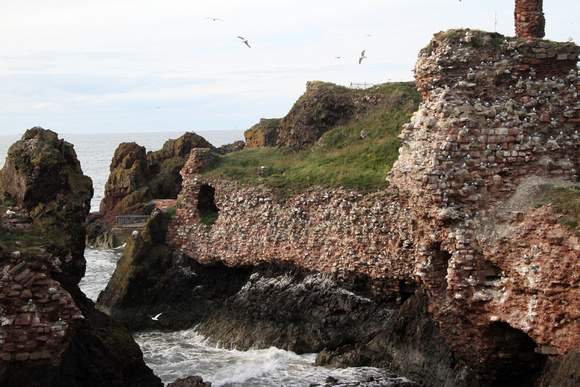 Dunbar Castle ruin
