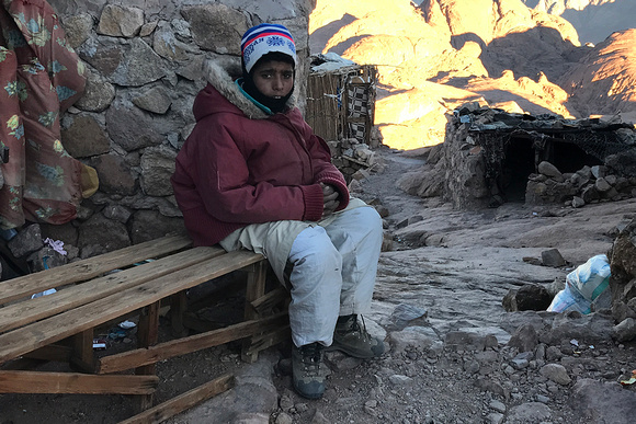 Little Sherpa on Mt Sinai