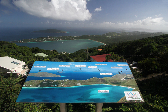 On Mountain Top overlooking British and US Virgin Islands, St. Thomas 2014