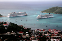 Norwegian Cruise Lines Getaway and Gem at St. Thomas 2014